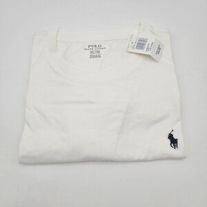 Ralph Lauren Polo White SS Crew Neck Cotton TShirt SZ XL NWT